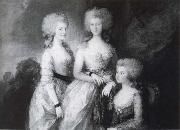 Thomas Gainsborough The three Eldest Princesses oil painting artist
